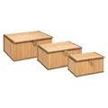 Produktbild: 5five - 3 Bambus-aufbewahrungsboxen