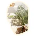Produktbild: Tulup Led, Transparent, Glas, Organisch, 70x45.5x0.4 cm, Spiegel, Wandspiegel
