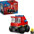 Produktbild: LEGO City Coole Flitzer – Löschauto - Spielzeug Feuerwehrwagen - Bauset für Fahrzeuge mit Junior Feuerwehrmann Minifigur - Mitgebsel für Party... - Bronze