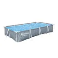 Produktbild: Bestway® Steel Pro™ Frame Pool ohne Pumpe 366 x 201 x 66 cm, Blattform-Design