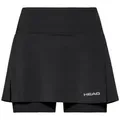 Produktbild: Head Tennisrock mit Innenhose Club Basic schwarz Damen schwarz XS