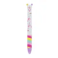 Produktbild: Legami - Zweifarbiger Click&Clack Stift, Unicorn Motiv, lila und rosa Tinte, Click&Clack Stift, Ideal für Schule Büro Zuhause, Zweifarbig, 1 mm Spitzendurchmesser