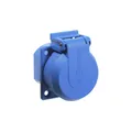 Produktbild: as  Schwabe  SchukoEinbaudose 250V 16A1fach mit Klappdeckel, blau  45085