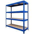 Produktbild: MAMMUT Weitspannregal 4 Fachböden Stahl 1.600 x 600 x 1.770 mm Blau