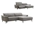 Produktbild: Ecksofa - grau - elektrische Relaxfunktion - Kopfteilverstellung - 260 cm Sofa
