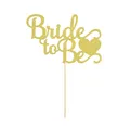 Produktbild: Torten Kuchen Muffin Topper Aufsatz Bride to Be JGA Hochzeit Deko - Gold
