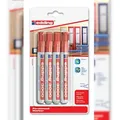Produktbild: Edding Permanentmarker 3000 Rot, 4 Stück