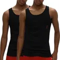Produktbild: HUGO 2P Twin Tank Top Schwarz Baumwolle Large Herren