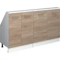 Produktbild: Dachschrägenschrank-Set Vicco Rion Sonoma 2er Set, Model 56023 - Braun/Weiß