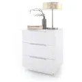 Produktbild: MCA Nachttisch Nola Lack / Hochglanz Weiß