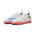 Produktbild: Puma Future 8 Play IT JR Fußballschuh, weiß-schwarz-leuchtendes Rot, Größe 35, Puma Weiß, Puma Schwarz, leuchtendes Rot, 34.5 EU