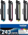 Produktbild: Brother TN243CMYK Value Pack - 4er-Pack - Schwarz, Gelb, Cyan, Magenta - original - Tonerpatrone - für Brother DCP-L3510, L3517, L3550, HL-L3210, L3230, L3270, MFC-L3710, L3730, L3750, L3770