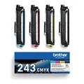 Produktbild: Brother TN-243CMYK Original Tonerkartusche Druckt bis zu 1000 Seiten, cyan, magenta, gelb und schwarz, 1er Pack