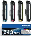 Produktbild: Brother TN-243CMYK Multipack Original Tonerkartusche Druckt bis zu 1000 Seiten