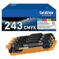 Produktbild: Brother TN-243 CMYK Toner Kombipack Set schwarz cyan magenta gelb 4x 1000 Seiten