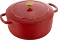 Produktbild: BALLARINI Bellamonte Auflaufform, Bräter, Dutch Oven, Emailliertes Gusseisen, Rund, 28cm, 7,0 L, Rot