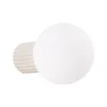 Produktbild: Wandlampe Bad Modern IP44 Glas Aluminium Beige T:17 cm G9 Wandleuchte blendarm