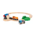 Produktbild: BRIO World – 36028 Starterset Güterzug mit Kran A | Zugset für Kinder ab 3