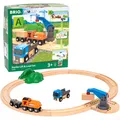 Produktbild: BRIO World. Kolejka zestaw startowy z dźwigiem Ravensburger