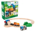 Produktbild: BRIO World – 36028 Starterset Güterzug mit Kran A   Zugset für Kinde (US IMPORT)