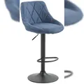 Produktbild: CLP Barhocker Lazio Stoff blau/schwarz