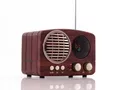 Produktbild: FM Retro Radio AUX-IN Bluetooth USB/SD/TF  MP3 mit Akku Holz Gehäuse