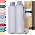 Produktbild: KIVY Trinkflasche 1l aus Tritan - Kohlensäure geeignet & Auslaufsicher