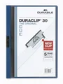 Produktbild: Klemm-Mappe Duraclip A4 dunkelblau Hartfolie 30 Blatt 5er Pack