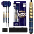 Produktbild: Harrows Nox Softtip Messing Darts Set in 18g und 20g – inkl. Speedline Shafts, Nox Flights & Dartcase – Robuste farbige Softtip Darts für präzises Spiel (18g)