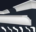 Produktbild: MARBET DESIGN Stuckleisten XPS Styropor weiß - Deckenleisten Deckenstuck Leisten E-Leisten - (2 Meter / 1 Leiste E-12)