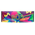 Produktbild: Polyester Fahne 80er Jahre - 220 x 74cm - Dekoration Mottoparty 80er Jahre