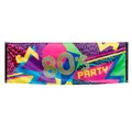 Produktbild: Banner 80er Jahre Bad Taste Party 80s Party Dekobanner Mottoparty Fahne