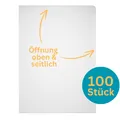 Produktbild: 100x Durable A4 Prospekthüllen Klarsichthüllen DICK oben&rechts auf 120my 233719