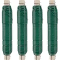 Produktbild: ECENCE 4er Set Blumendraht verzinkt, 0,65mm Basteldraht, Wickeldraht lose auf Holzwickel zur Befest