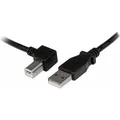 Produktbild: StarTech 3m USB 2.0 A auf B Kabel links gewinkelt - St/St - USB Druckerkabel (3 m, USB 2.0) (USBAB3ML)