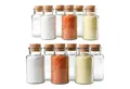 Produktbild: MamboCat Gewürzbehälter 12er Set Gewürzgläser 300ml + Korken Aufbewahrung Kräutern & Gewürzen, Glas