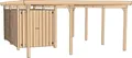 Produktbild: weka Einzelcarport 607 Gr.1, BxT: 512x433 cm, 215 cm Einfahrtshöhe, inkl. Geräteraum