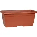 Produktbild: Scheurich - Nora Long 60, Pflanzgefäß/Blumentopf/Pflanzkübel, rechteckig, aus Kunststoff, Farbe: Terracotta, 62 cm Breite, 31,5 cm Tiefe, 28 cm hoch,