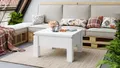 Produktbild: Design Couchtisch Tisch Oslo höhenverstellbar 49 / 76cm aufklappbar 80 / 160cm Esstisch