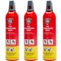 Produktbild: Löschspray Feuerlöschspray 5A 5F 3x 750ml Feuerlöscherspray ohne Fluor MHD 10/28