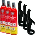 Produktbild: Löschspray Feuerlöschspray + Halter 3x 750ml IWH Feuerlöscherspray MHD 10/2028