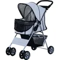 Produktbild: PawHut Hundewagen Hundebuggy Pet Hunde Buggy Stroller Jogger Anhänger Silber - Silber