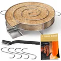 Produktbild: Kaltrauchgenerator/Räucherschnecke für Räucherofen Fleisch und Fisch + 4 Flei...