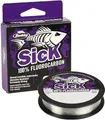 Produktbild: Berkley Sick Fluorocarbon-Vorfachmaterial – durchsichtige Fluoro-Carbon-Angelschnur, schnell sinkendes und unsichtbares Raubfisch-Angelvorfach, 50 m, farblos