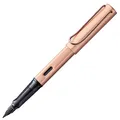 Produktbild: Lamy Lx Füller rosegold – PVD-veredelte Feder & ergonomischer Griff – eloxiertes Aluminiumgehäuse – Strichbreite EF – inkl. Tintenpatrone T 10 blau & Metalletui – für Rechtshänder