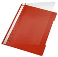 Produktbild: LEITZ Hefter 4191 Schnellhefter - A4, langes Beschriftungsfeld, PP-Folie, hellrot