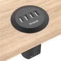 Produktbild: 30W 4-Port USB Einbausteckdose USB Einbaubuchse Ladegerät USB Hub Schreibtisc...