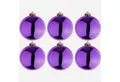 Produktbild: Mojawo Weihnachtsbaumklammer 6 Stück XL Weihnachtsbaumkugeln Christbaumkugeln Lila Ø 15cm