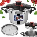 Produktbild: Schnellkochtopf Dampfdrucktopf Dampfkochtopf aus Edelstahl mit automatischem Ver