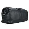 Produktbild: STILORD große Kulturtasche für Männer aus Leder schwarz - Herren Kulturbeutel - Leder Toilettentasche - Vintage Waschtasche für Reisen 'Laurin'